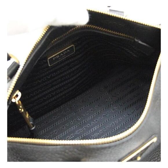 Prada Mini Shoulder Bag Leather Black - Picture 3 of 7